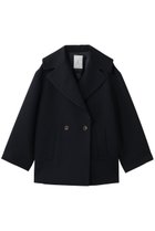 【ジェイドット/j.】のマトラッセクロス モダンピーコート 人気、トレンドファッション・服の通販 founy(ファニー) ファッション Fashion レディースファッション Fashion for Women アウター Coat / Outerwear Collection コート・ロングコート・ピーコート Long Coats, Peacoats & More ショート Short, Short Length ストレッチ Stretch, Stretchy Fabric トレンド Trend, Trending Now thumbnail ダークネイビー|ID: prp329100004864085 ipo3291000000036953281