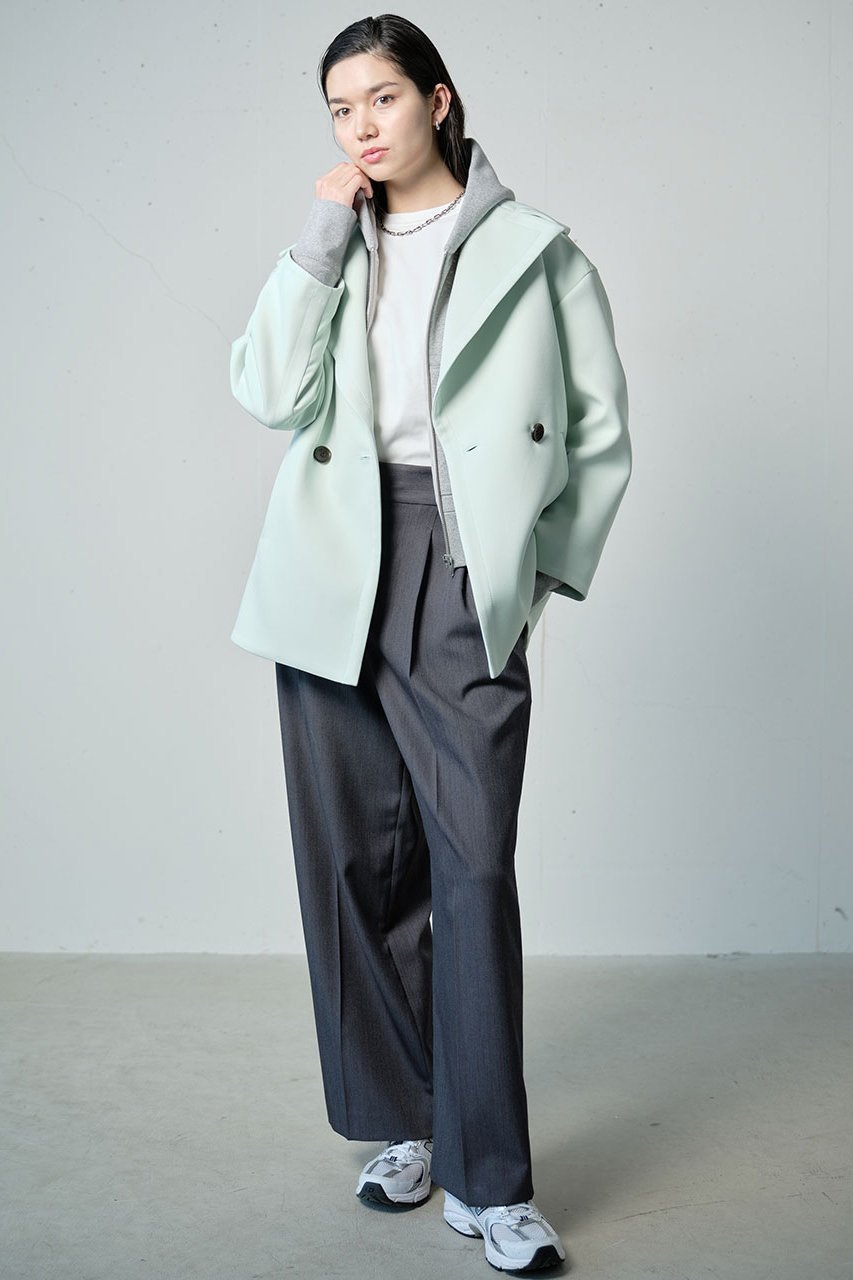 【ジェイドット/j.】のマトラッセクロス モダンピーコート 人気、トレンドファッション・服の通販 founy(ファニー) ファッション Fashion レディースファッション Fashion for Women アウター Coat / Outerwear Collection コート・ロングコート・ピーコート Long Coats, Peacoats & More ショート Short, Short Length ストレッチ Stretch, Stretchy Fabric トレンド Trend, Trending Now other-7|ID: prp329100004864085 ipo3291000000036953288