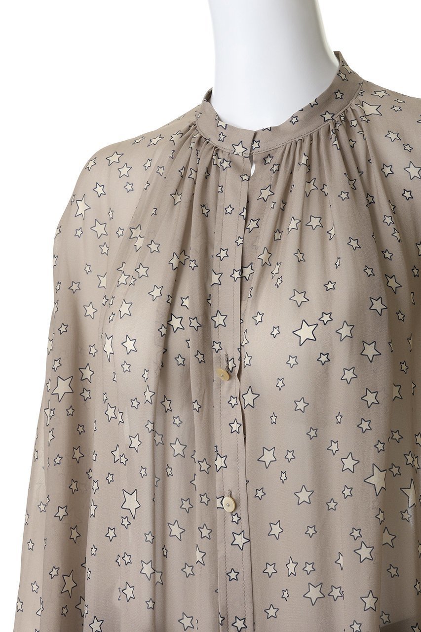 【クチュールドアダム/COUTURE D'ADAM】のスターダストプリントブラウス 人気、トレンドファッション・服の通販 founy(ファニー) 　ファッション　Fashion　レディースファッション　Fashion for Women　トップス・カットソー　Cut & Sew Tops　シャツ・ブラウス・オフィスカジュアル　Elegant Blouses & Button-Ups　2026年　2026　スリーブ　Sleeve, Long Sleeve / Short Sleeve　ドレープ　Drape, Draping Fabric　プリント　Print, Printed Pattern　リラックス　Relax, Relaxed Fit　ロング　Long, Long-Length　ワイド　Wide, Wide Fit　ワーク　Workwear, Utility Style　夏　Summer　春　Spring　S/S・春夏　SS, Spring/Summer, Warm Season　other-5|ID: prp329100004864093 ipo3291000000036190565