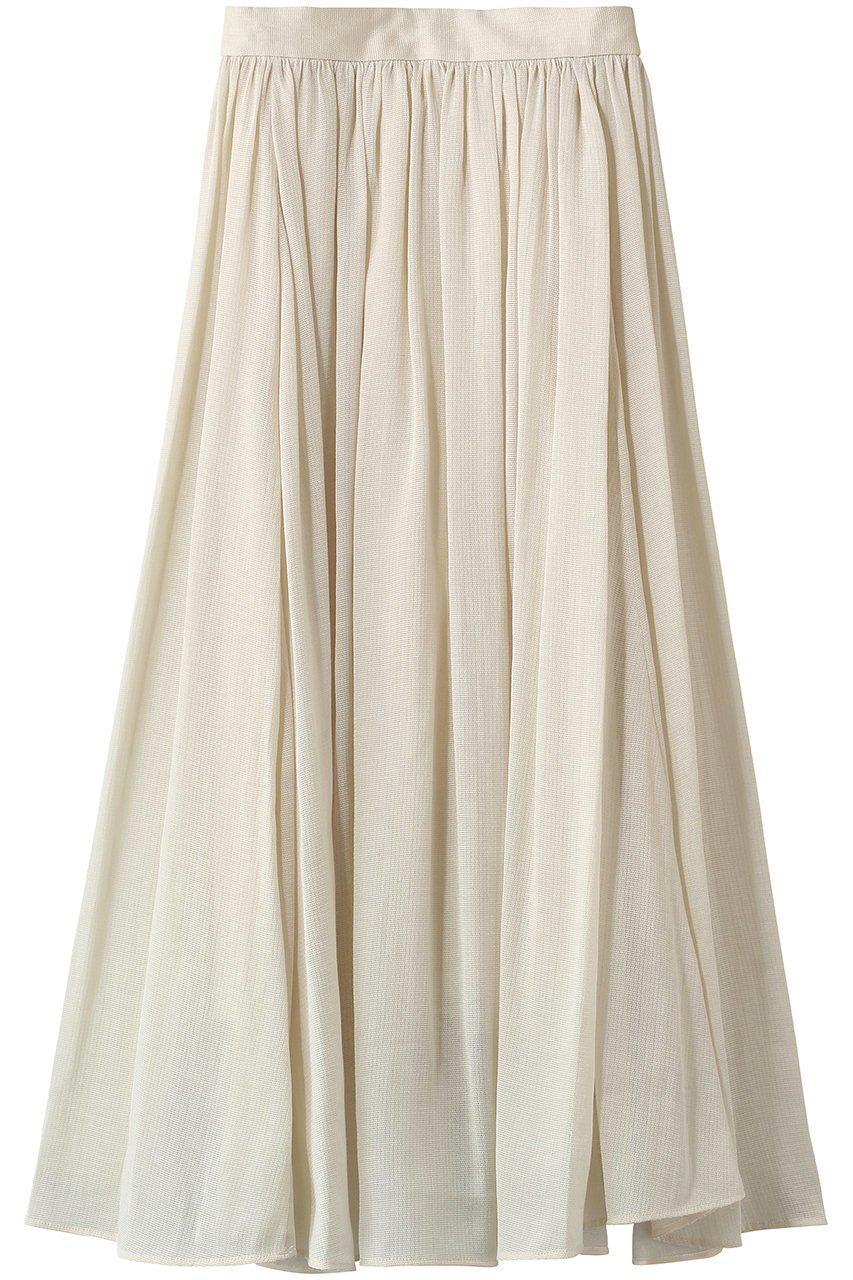 【マルティニーク/martinique】の《コラボ》川上さやかさん×martinique メッシュスカート インテリア・キッズ・メンズ・レディースファッション・服の通販 founy(ファニー) 　ファッション　Fashion　レディースファッション　Fashion for Women　スカート　Skirts　ロングスカート　Long Skirts / Maxi & Midi Skirts　ギャザー　Gathered, Ruffled　コラボ　Collaboration, Collab　シンプル　Simple, Minimal　メッシュ　Mesh, Net Fabric　ロング　Long, Long-Length　エレガント 上品　Elegant　エクリュ|ID: prp329100004864095 ipo3291000000036714504