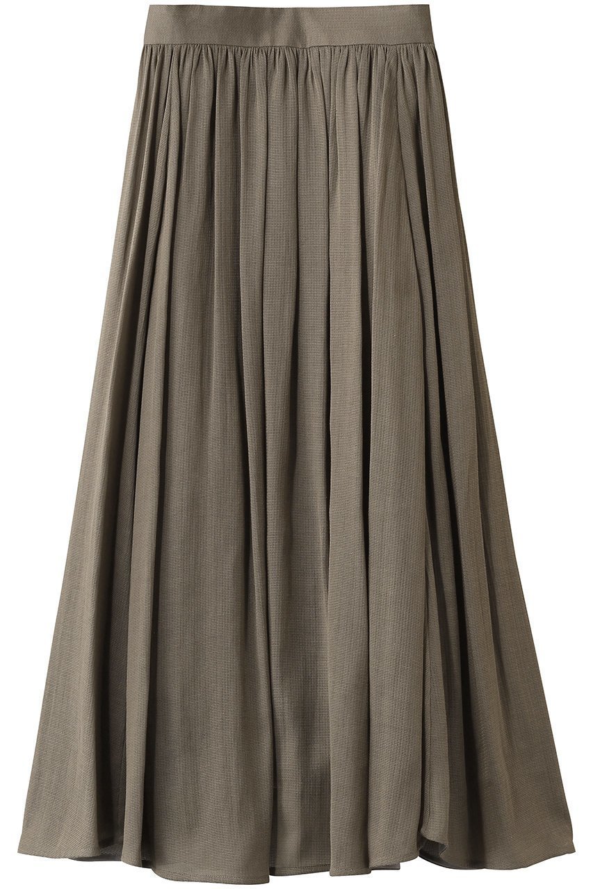 【マルティニーク/martinique】の《コラボ》川上さやかさん×martinique メッシュスカート インテリア・キッズ・メンズ・レディースファッション・服の通販 founy(ファニー) 　ファッション　Fashion　レディースファッション　Fashion for Women　スカート　Skirts　ロングスカート　Long Skirts / Maxi & Midi Skirts　ギャザー　Gathered, Ruffled　コラボ　Collaboration, Collab　シンプル　Simple, Minimal　メッシュ　Mesh, Net Fabric　ロング　Long, Long-Length　エレガント 上品　Elegant　カーキ|ID: prp329100004864095 ipo3291000000036714505