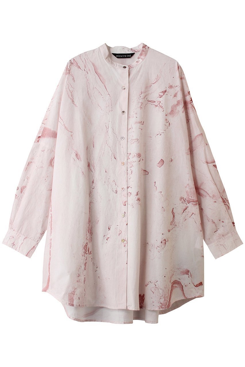 【ミズイロ インド/mizuiro ind】のmarble print tunic OP ワンピース インテリア・キッズ・メンズ・レディースファッション・服の通販 founy(ファニー) 　ファッション　Fashion　レディースファッション　Fashion for Women　ワンピース　Dresses　チュニック　Tunic Tops & Dresses　2026年　2026　チュニック　Tunic, Long Top　マーブル　Marble, Marble Pattern　リラックス　Relax, Relaxed Fit　ワイド　Wide, Wide Fit　夏　Summer　春　Spring　S/S・春夏　SS, Spring/Summer, Warm Season　pink|ID: prp329100004864096 ipo3291000000036190586
