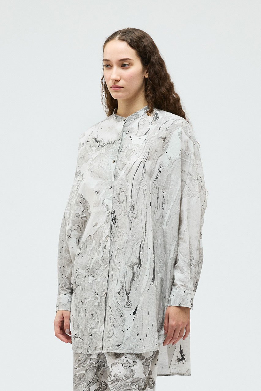 【ミズイロ インド/mizuiro ind】のmarble print tunic OP ワンピース 人気、トレンドファッション・服の通販 founy(ファニー) 　ファッション　Fashion　レディースファッション　Fashion for Women　ワンピース　Dresses　チュニック　Tunic Tops & Dresses　チュニック　Tunic, Long Top　マーブル　Marble, Marble Pattern　リラックス　Relax, Relaxed Fit　ワイド　Wide, Wide Fit　other-8|ID: prp329100004864096 ipo3291000000036376604