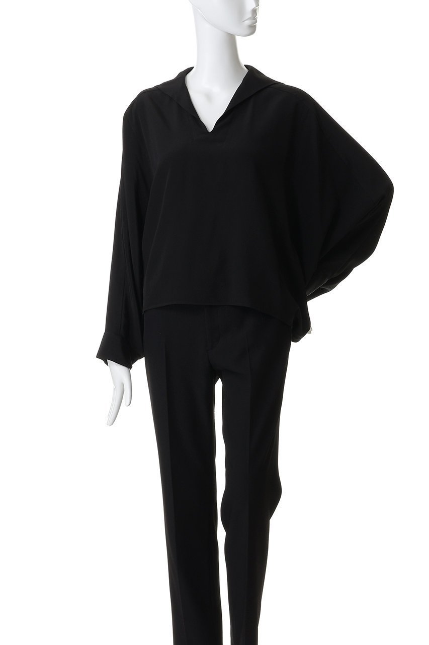 【セアン/SCEARN】のSILK DE CHINE ブラウス 人気、トレンドファッション・服の通販 founy(ファニー) 　ファッション　Fashion　レディースファッション　Fashion for Women　トップス・カットソー　Cut & Sew Tops　シャツ・ブラウス・オフィスカジュアル　Elegant Blouses & Button-Ups　シルク　Silk, 100% Silk　スリーブ　Sleeve, Long Sleeve / Short Sleeve　ドレープ　Drape, Draping Fabric　ロング　Long, Long-Length　other-2|ID: prp329100004864111 ipo3291000000036888676