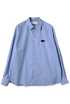 【クルニ/CULLNI】の【UNISEX】High Count Broad エンブロイダリー パッチストライプ シャツ ブルー×イエロー|ID: prp329100004864112 ipo3291000000036953395