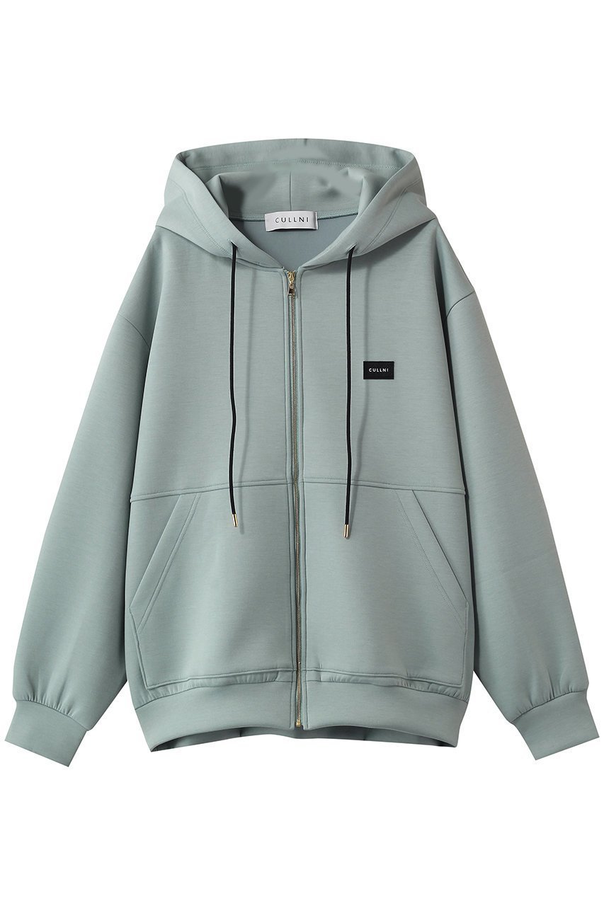 【クルニ/CULLNI】の【UNISEX】CULLNI エンブロイダリー パッチジップアップフーディー インテリア・キッズ・メンズ・レディースファッション・服の通販 founy(ファニー) 　ファッション　Fashion　レディースファッション　Fashion for Women　トップス・カットソー　Cut & Sew Tops　シャツ・ブラウス・オフィスカジュアル　Elegant Blouses & Button-Ups　レディースパーカー・カジュアルフーディー　Casual Hoodies & Sweatshirts　ロングTシャツ・Tシャツ　Longline T-Shirts & Tees　スウェット・クルーネックトップス　Sweatshirts & Crewnecks / Relaxed Fit Sweat Tops　カットソー・ベーシックTシャツ　Cut-and-Sewn Tops / Stretch Tees & Basics　2026年　2026　ユニセックス　Unisex, Genderless　エンブロイダリー　Embroidery Design　ジップアップ　Zip-Up, Full Zip　スリーブ　Sleeve, Long Sleeve / Short Sleeve　ロング　Long, Long-Length　夏　Summer　春　Spring　S/S・春夏　SS, Spring/Summer, Warm Season　グリーン|ID: prp329100004864113 ipo3291000000036190719
