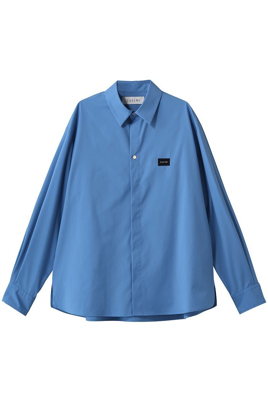 【クルニ/CULLNI】の【UNISEX】High Count Broadcloth エンブロイダリー パッチシャツ インテリア・キッズ・メンズ・レディースファッション・服の通販 founy(ファニー) ファッション Fashion レディースファッション Fashion for Women トップス・カットソー Cut & Sew Tops シャツ・ブラウス・オフィスカジュアル Elegant Blouses & Button-Ups 2026年 2026 ユニセックス Unisex, Genderless なめらか Smooth, Silky Texture エンブロイダリー Embroidery Design スリーブ Sleeve, Long Sleeve / Short Sleeve パッチ Patch, Appliqué ブロード Broadcloth, Fine Cotton ベーシック Basic, Essential ロング Long, Long-Length 夏 Summer 春 Spring S/S・春夏 SS, Spring/Summer, Warm Season ブルー|ID: prp329100004864114 ipo3291000000036190730