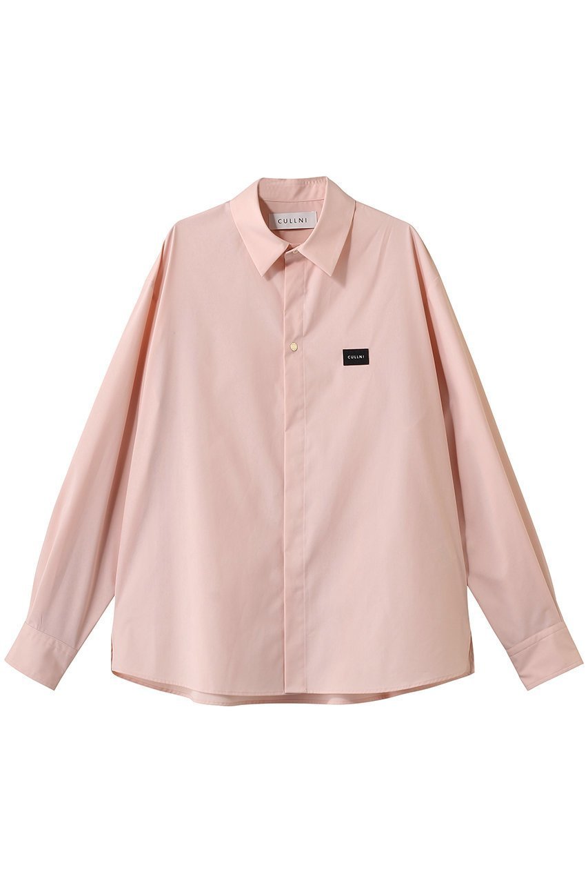 【クルニ/CULLNI】の【UNISEX】High Count Broadcloth エンブロイダリー パッチシャツ インテリア・キッズ・メンズ・レディースファッション・服の通販 founy(ファニー) ファッション Fashion レディースファッション Fashion for Women トップス・カットソー Cut & Sew Tops シャツ・ブラウス・オフィスカジュアル Elegant Blouses & Button-Ups ユニセックス Unisex, Genderless なめらか Smooth, Silky Texture エンブロイダリー Embroidery Design スリーブ Sleeve, Long Sleeve / Short Sleeve パッチ Patch, Appliqué ブロード Broadcloth, Fine Cotton ベーシック Basic, Essential ロング Long, Long-Length ピンク|ID: prp329100004864114 ipo3291000000036714544