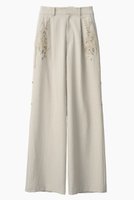 【ミューラル/MURRAL】のVeil エンブロイダード レイヤード スラックス 人気、トレンドファッション・服の通販 founy(ファニー) ファッション Fashion レディースファッション Fashion for Women パンツ Pants & Trousers 2026年 2026 スパンコール Sequins, Sequin Embellishment スラックス Slacks, Dress Pants ドレープ Drape, Draping Fabric モチーフ Motif, Design Theme リネン Linen, Linen Fabric ループ Loop, Loop Knit 夏 Summer 春 Spring S/S・春夏 SS, Spring/Summer, Warm Season |ID:prp329100004864116