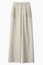 【ミューラル/MURRAL】のVeil エンブロイダード レイヤード スラックス エクリュ|ID: prp329100004864116 ipo3291000000036190747