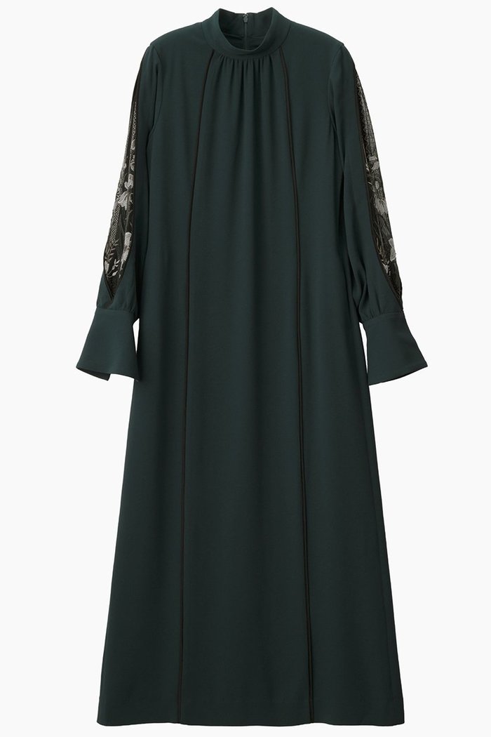 【ミューラル/MURRAL】のPetal sleeve laceドレス インテリア・キッズ・メンズ・レディースファッション・服の通販 founy(ファニー) https://founy.com/ ファッション Fashion レディースファッション Fashion for Women ワンピース Dresses フォーマル・パーティードレス・結婚式用ドレス Elegant & Casual Dresses チュニック Tunic Tops & Dresses 2026年 2026 カッティング Cutting Detail ストレート Straight, Straight Cut チュニック Tunic, Long Top ドレス Dress, One-Piece モチーフ Motif, Design Theme レース Lace, Lace Fabric ロング Long, Long-Length エレガント 上品 Elegant 夏 Summer 手描き Hand-Drawn, Illustrated 春 Spring S/S・春夏 SS, Spring/Summer, Warm Season |ID: prp329100004864118 ipo3291000000036190776