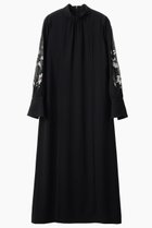 【ミューラル/MURRAL】のPetal sleeve laceドレス 人気、トレンドファッション・服の通販 founy(ファニー) ファッション Fashion レディースファッション Fashion for Women ワンピース Dresses フォーマル・パーティードレス・結婚式用ドレス Elegant & Casual Dresses チュニック Tunic Tops & Dresses カッティング Cutting Detail ストレート Straight, Straight Cut チュニック Tunic, Long Top ドレス Dress, One-Piece モチーフ Motif, Design Theme レース Lace, Lace Fabric ロング Long, Long-Length エレガント 上品 Elegant 再入荷 Restock / Back in Stock 手描き Hand-Drawn, Illustrated thumbnail ブラック|ID: prp329100004864118 ipo3291000000036714563