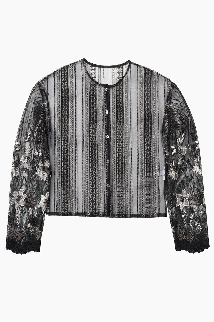 【ミューラル/MURRAL】のClassic lace カーディガン インテリア・キッズ・メンズ・レディースファッション・服の通販 founy(ファニー) ファッション Fashion レディースファッション Fashion for Women トップス・カットソー Cut & Sew Tops ニット Knit Tops & Sweaters カーディガン・羽織り Layered Style Cardigans 2026年 2026 オケージョン Occasion Wear カーディガン Cardigan, Knitwear ショート Short, Short Length モチーフ Motif, Design Theme レース Lace, Lace Fabric 夏 Summer 手描き Hand-Drawn, Illustrated 春 Spring S/S・春夏 SS, Spring/Summer, Warm Season ブラック|ID: prp329100004864119 ipo3291000000036190797