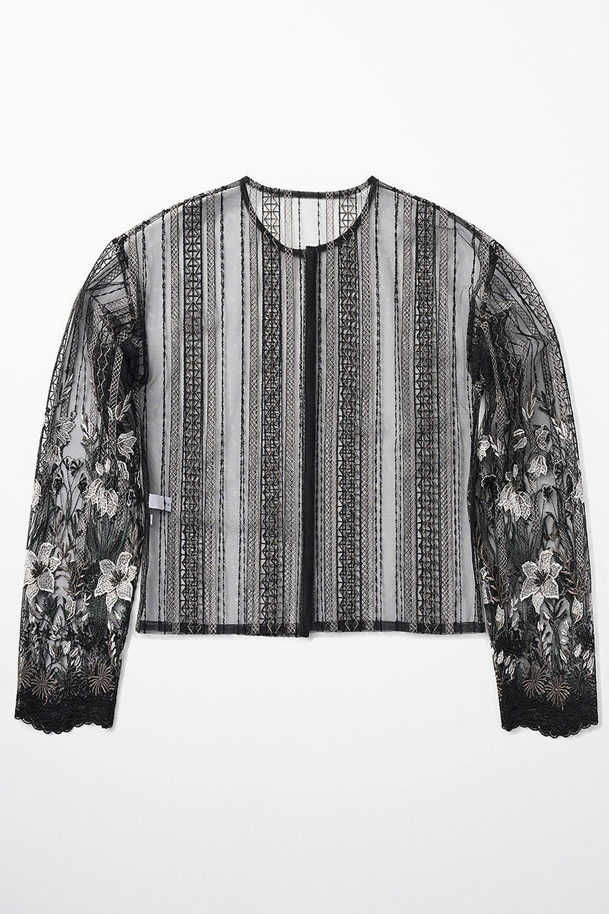 【ミューラル/MURRAL】のClassic lace カーディガン 人気、トレンドファッション・服の通販 founy(ファニー) 　ファッション　Fashion　レディースファッション　Fashion for Women　トップス・カットソー　Cut & Sew Tops　ニット　Knit Tops & Sweaters　カーディガン・羽織り　Layered Style Cardigans　オケージョン　Occasion Wear　カーディガン　Cardigan, Knitwear　ショート　Short, Short Length　モチーフ　Motif, Design Theme　レース　Lace, Lace Fabric　手描き　Hand-Drawn, Illustrated　other-2|ID: prp329100004864119 ipo3291000000036744136