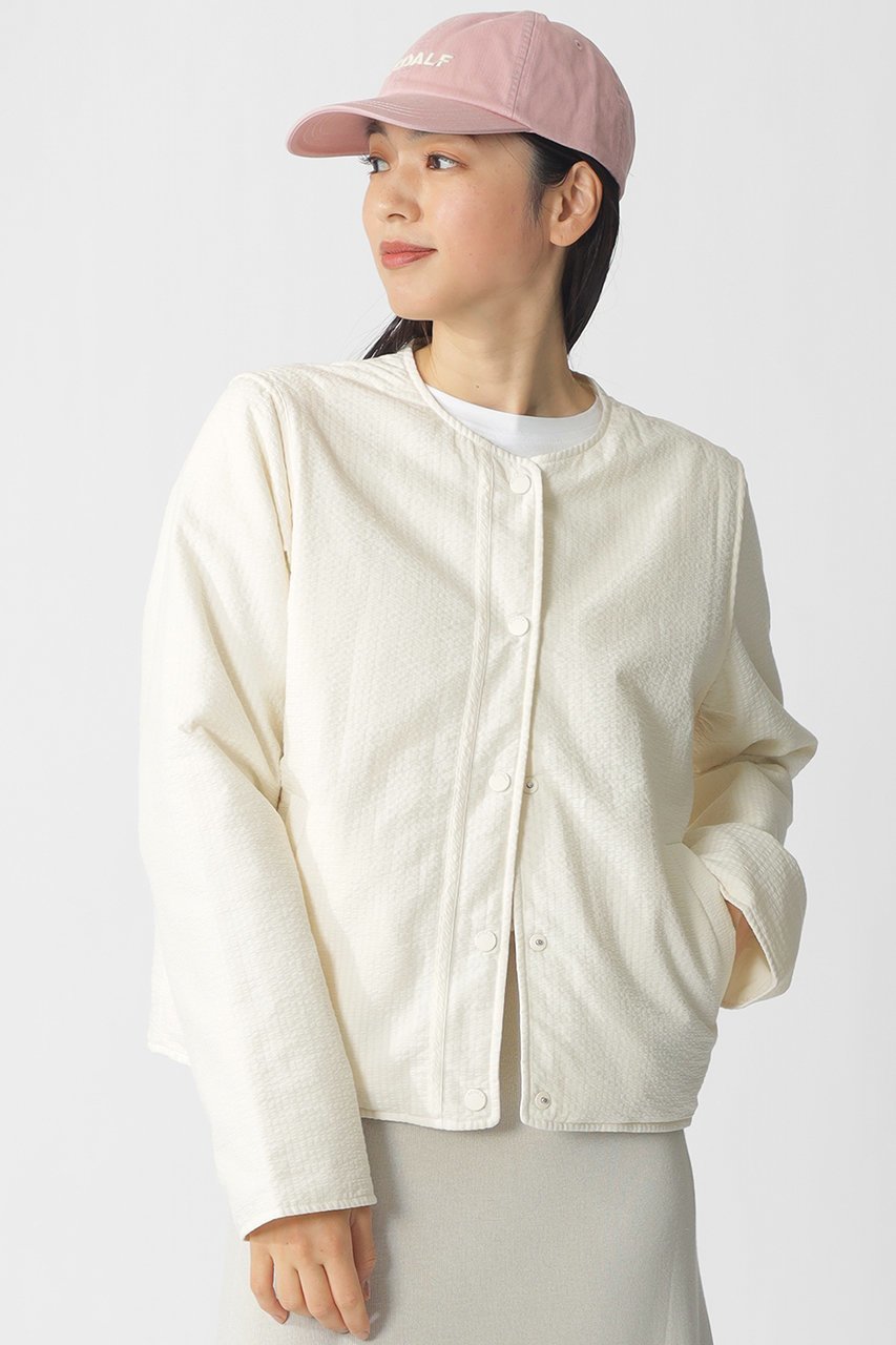 【エコアルフ/ECOALF】のGABI リバーシブル ジャケット / GABI JACKET WOMAN インテリア・キッズ・メンズ・レディースファッション・服の通販 founy(ファニー) 　ファッション　Fashion　レディースファッション　Fashion for Women　アウター　Coat / Outerwear Collection　レディースジャケット・軽アウター　Jackets　ブルゾンジャケット・スポーティアウター　Blouson Jackets　2026年　2026　なめらか　Smooth, Silky Texture　オーガニック　Organic Cotton　コンパクト　Compact, Small Size　ショート　Short, Short Length　ジャケット　Jacket, Outerwear　トレンド　Trend, Trending Now　ブルゾン　Blouson, Bomber Jacket　リバーシブル　Reversible, Two-Sided　リラックス　Relax, Relaxed Fit　夏　Summer　春　Spring　S/S・春夏　SS, Spring/Summer, Warm Season　軽量　Lightweight, Ultra Light　オフホワイト|ID: prp329100004864123 ipo3291000000036190820