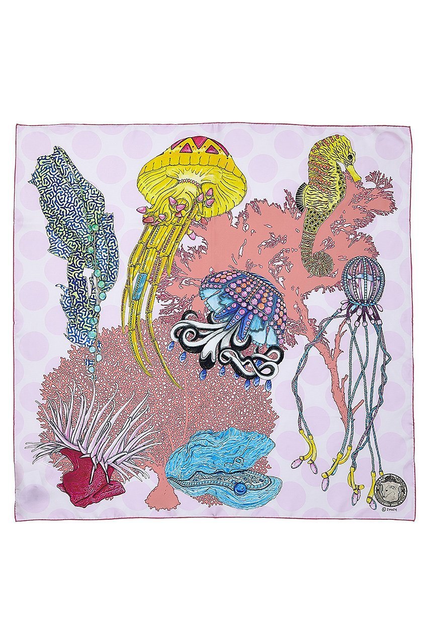 【その他のブランド/Other】のOceanic Odysseyシルクスカーフ 88cmx88cm インテリア・キッズ・メンズ・レディースファッション・服の通販 founy(ファニー) 　ファッション　Fashion　レディースファッション　Fashion for Women　ストール　Soft & Warm Scarves　マフラー・スヌード / 冬小物の定番　Scarves & Mufflers　シルク　Silk, 100% Silk　スカーフ　Scarf, Neckwear　ストール　Stole, Wrap　マフラー　Scarf, Muffler　エレガント 上品　Elegant　新作・新入荷　New Arrivals / New In　ピンク|ID: prp329100004864128 ipo3291000000036190853