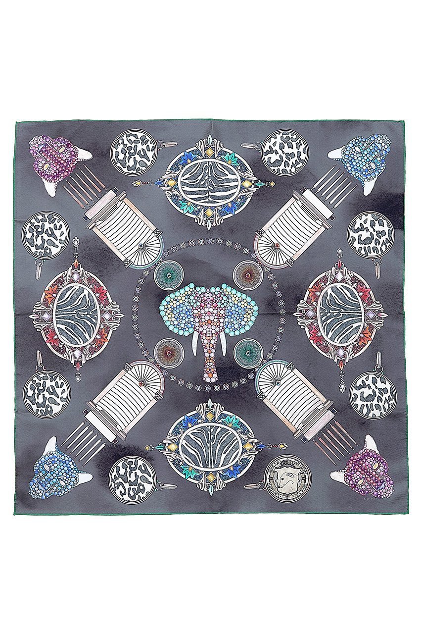 【その他のブランド/Other】のWoven Sapphiresシルクスカーフ 68cmx68cm インテリア・キッズ・メンズ・レディースファッション・服の通販 founy(ファニー) 　ファッション　Fashion　レディースファッション　Fashion for Women　ストール　Soft & Warm Scarves　マフラー・スヌード / 冬小物の定番　Scarves & Mufflers　シルク　Silk, 100% Silk　ジュエリー　Jewelry, Accessories　スカーフ　Scarf, Neckwear　ストール　Stole, Wrap　マフラー　Scarf, Muffler　ミックス　Mix, Mixed Style　エレガント 上品　Elegant　新作・新入荷　New Arrivals / New In　ブラック|ID: prp329100004864131 ipo3291000000036190864