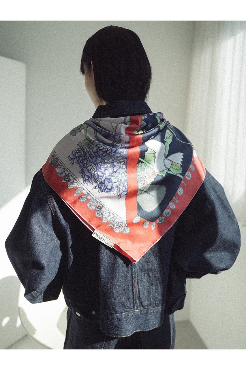 【その他のブランド/Other】のBotany Giltシルクスカーフ 88cmx88cm 人気、トレンドファッション・服の通販 founy(ファニー) 　ファッション　Fashion　レディースファッション　Fashion for Women　ストール　Soft & Warm Scarves　マフラー・スヌード / 冬小物の定番　Scarves & Mufflers　コイン　Coin, Coin Design　シルク　Silk, 100% Silk　スカーフ　Scarf, Neckwear　ストール　Stole, Wrap　フリンジ　Fringe, Tassel　マフラー　Scarf, Muffler　エレガント 上品　Elegant　新作・新入荷　New Arrivals / New In　other-4|ID: prp329100004864133 ipo3291000000036190877