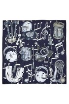 【その他のブランド/Other】のMelody Motifシルクスカーフ 88cmx88cm ブラック|ID: prp329100004864134 ipo3291000000036190881