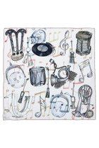 【その他のブランド/Other】のMelody Motifシルクスカーフ 88cmx88cm オフホワイト|ID: prp329100004864134 ipo3291000000036190882