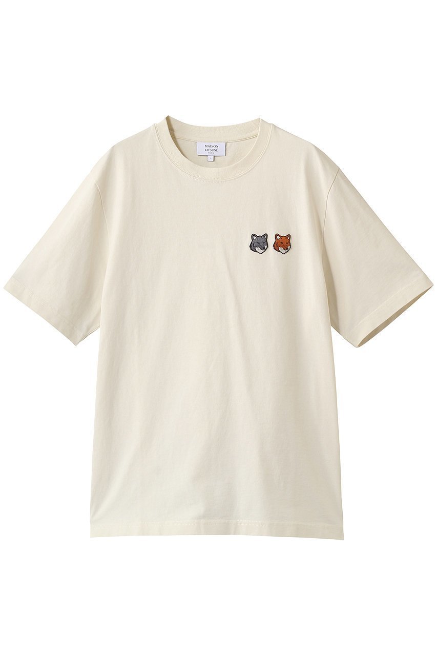 【メゾン キツネ/MAISON KITSUNE / MEN】の【MEN】DOUBLE FOX HEAD COMFORT Tシャツ インテリア・キッズ・メンズ・レディースファッション・服の通販 founy(ファニー) 　ファッション　Fashion　メンズファッション　Fashion for Men　トップス・カットソー　Cut & Sew Tops　メンズシャツ　Shirts　ショート　Short, Short Length　スリーブ　Sleeve, Long Sleeve / Short Sleeve　ハーフ　Half, Half-Length　パッチ　Patch, Appliqué　ベーシック　Basic, Essential　ラッテ|ID: prp329100004864140 ipo3291000000036744177