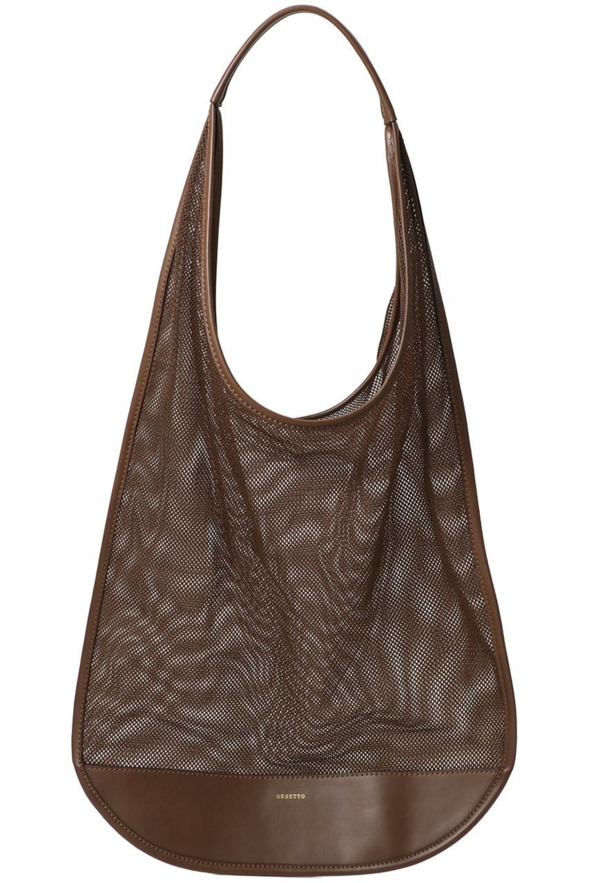 【オルセット/ORSETTO】のFREDDO メッシュショルダーバッグ インテリア・キッズ・メンズ・レディースファッション・服の通販 founy(ファニー) 　ファッション　Fashion　レディースファッション　Fashion for Women　バッグ　Bags　ショルダー　Shoulder, Shoulder Strap　メッシュ　Mesh, Net Fabric　モダン　Modern, Contemporary　新作・新入荷　New Arrivals / New In　軽量　Lightweight, Ultra Light　ブラウン|ID: prp329100004864734 ipo3291000000036207375
