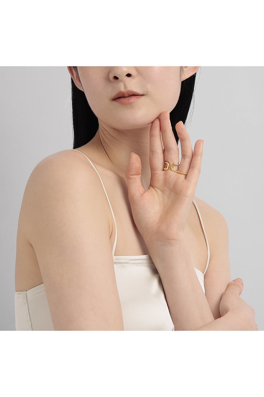 【プラス ヴァンドーム/Plus Vendome】の【ELLE SHOP限定】キュービックジルコニア ダブルフィンガーリング 人気、トレンドファッション・服の通販 founy(ファニー) 　ファッション　Fashion　レディースファッション　Fashion for Women　2026年　2026　クリスタル　Crystal, Swarovski　ダブル　Double, Double-Breasted　メタル　Metal, Metal Parts　夏　Summer　春　Spring　S/S・春夏　SS, Spring/Summer, Warm Season　other-6|ID: prp329100004864976 ipo3291000000036210634