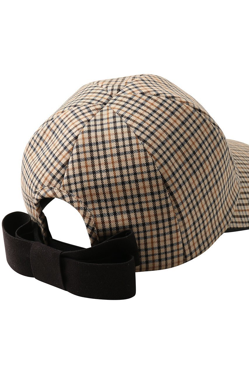 【アシーナ ニューヨーク/Athena New York】の【Athena New York×DAKS】バックリボンチェック柄キャップ 人気、トレンドファッション・服の通販 founy(ファニー) 　ファッション　Fashion　レディースファッション　Fashion for Women　キャップ&ハット　Hats & Caps　エレガント 上品　Elegant　キャップ　Cap, Baseball Cap　クラシカル　Classical, Vintage-Inspired　グログラン　Grosgrain, Grosgrain Ribbon　スペシャル　Special, Limited Edition　チェック　Check, Plaid, Tartan　ニューヨーク　New York, NYC Style　パイピング　Piping, Trim Design　モダン　Modern, Contemporary　リボン　Ribbon, Bow　帽子　Hat, Headwear　新作・新入荷　New Arrivals / New In　other-5|ID: prp329100004865010 ipo3291000000036210837