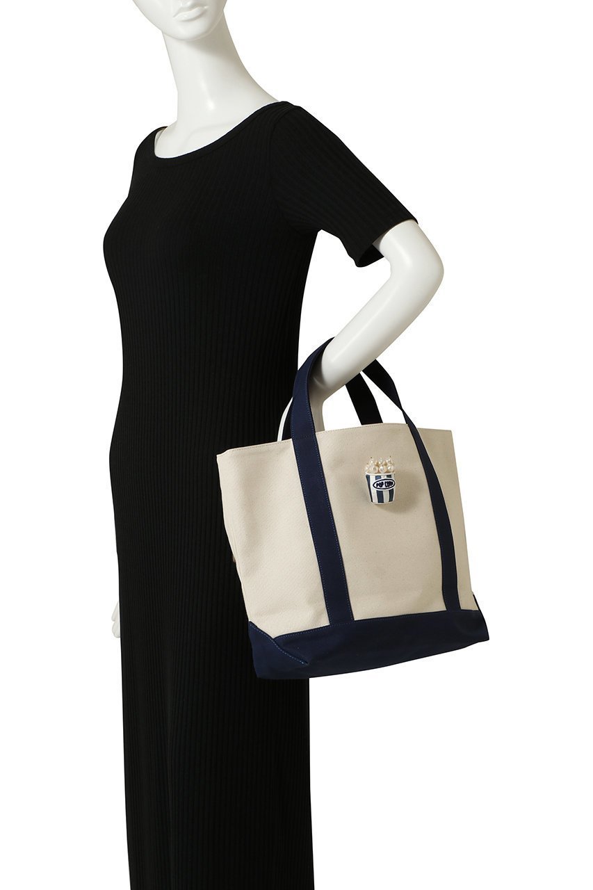 【ラドロー/LUDLOW】の【ELLE SHOP限定】Canvas tote(Popcorn) 人気、トレンドファッション・服の通販 founy(ファニー) 　ファッション　Fashion　レディースファッション　Fashion for Women　バッグ　Bags　2025年　2025　2025春夏・S/S　Spring/Summer 2025 SS25　キャンバス　Canvas, Canvas Fabric　バランス　Balance, Style Balance　パール　Pearl, Pearl Accent　モチーフ　Motif, Design Theme　ワンポイント　One Point, Statement Accent　人気　Popular, Best Seller　新作・新入荷　New Arrivals / New In　旅行　Travel　other-3|ID: prp329100004865012 ipo3291000000036210841