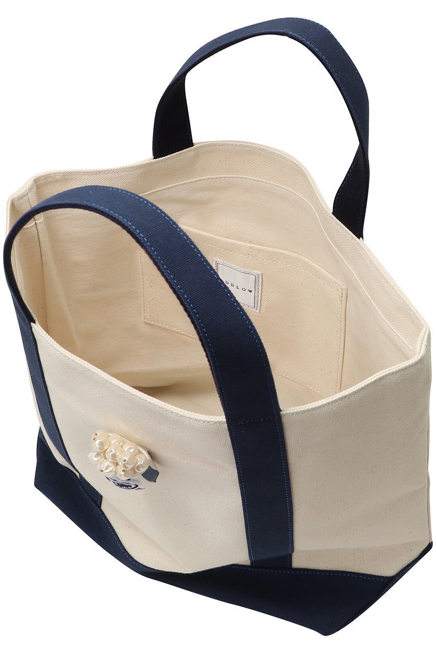 【ラドロー/LUDLOW】の【ELLE SHOP限定】Canvas tote(Popcorn) 人気、トレンドファッション・服の通販 founy(ファニー) 　ファッション　Fashion　レディースファッション　Fashion for Women　バッグ　Bags　2025年　2025　2025春夏・S/S　Spring/Summer 2025 SS25　キャンバス　Canvas, Canvas Fabric　バランス　Balance, Style Balance　パール　Pearl, Pearl Accent　モチーフ　Motif, Design Theme　ワンポイント　One Point, Statement Accent　人気　Popular, Best Seller　新作・新入荷　New Arrivals / New In　旅行　Travel　other-6|ID: prp329100004865012 ipo3291000000036210845