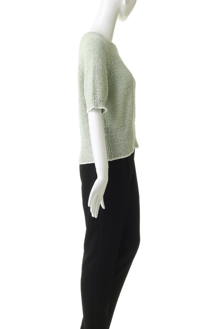 【エブール/ebure】の【3/6 0:00販売開始】ナチュラルテープニット 半袖リブニットプルオーバー 人気、トレンドファッション・服の通販 founy(ファニー) 　ファッション　Fashion　レディースファッション　Fashion for Women　トップス・カットソー　Cut & Sew Tops　ニット　Knit Tops & Sweaters　カジュアルプルオーバー・ニットトップス　Pullovers & Knit Tops / Casual Pullovers　イタリア　Italy　コンパクト　Compact, Small Size　エレガント 上品　Elegant　半袖　Short Sleeve, Half Sleeve　other-3|ID: prp329100004865029 ipo3291000000036210958