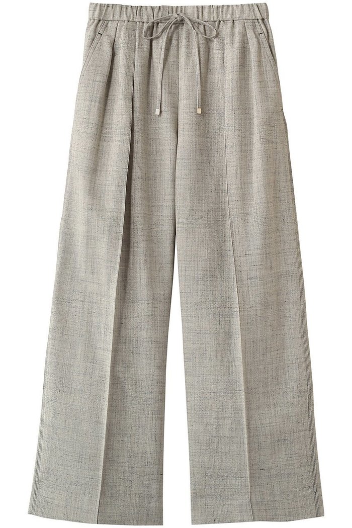 【エブール/ebure】の【3/6 0:00販売開始】フラックメランジ イージーワイドパンツ インテリア・キッズ・メンズ・レディースファッション・服の通販 founy(ファニー) https://founy.com/ ファッション Fashion レディースファッション Fashion for Women パンツ Pants & Trousers シルク Silk, 100% Silk スピンドル Spindle, Drawcord センター Center, Center Line ポケット Pocket, Pocket Detail メランジ Melange, Mixed Yarn リネン Linen, Linen Fabric ループ Loop, Loop Knit ワイド Wide, Wide Fit エレガント 上品 Elegant |ID: prp329100004865037 ipo3291000000036211014