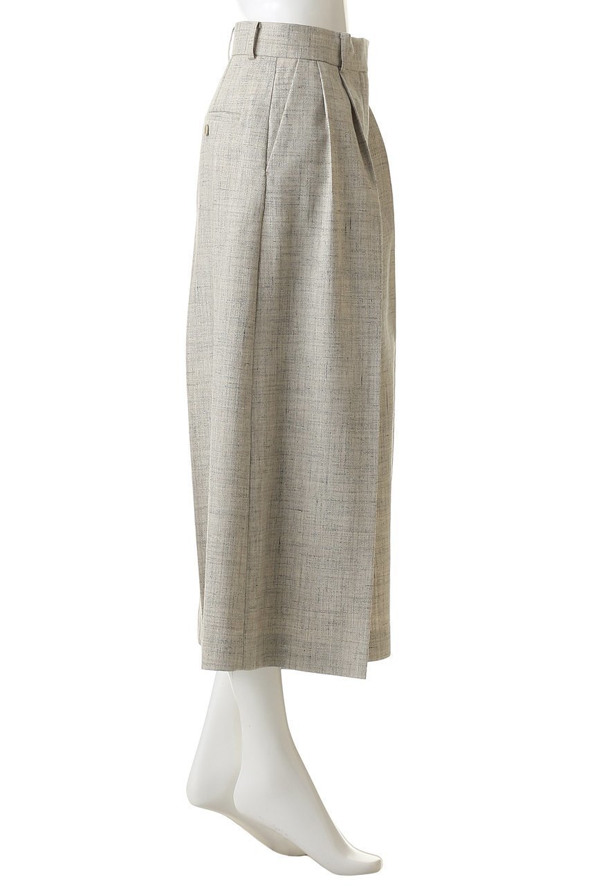 【エブール/ebure】の【3/6 0:00販売開始】フラックメランジ キュロットパンツ 人気、トレンドファッション・服の通販 founy(ファニー) 　ファッション　Fashion　レディースファッション　Fashion for Women　スカート　Skirts　おすすめ　Recommended / Our Picks　キュロット　Culottes, Wide Shorts　シルク　Silk, 100% Silk　シンプル　Simple, Minimal　ジャケット　Jacket, Outerwear　センター　Center, Center Line　メランジ　Melange, Mixed Yarn　リネン　Linen, Linen Fabric　other-3|ID: prp329100004865039 ipo3291000000036211027