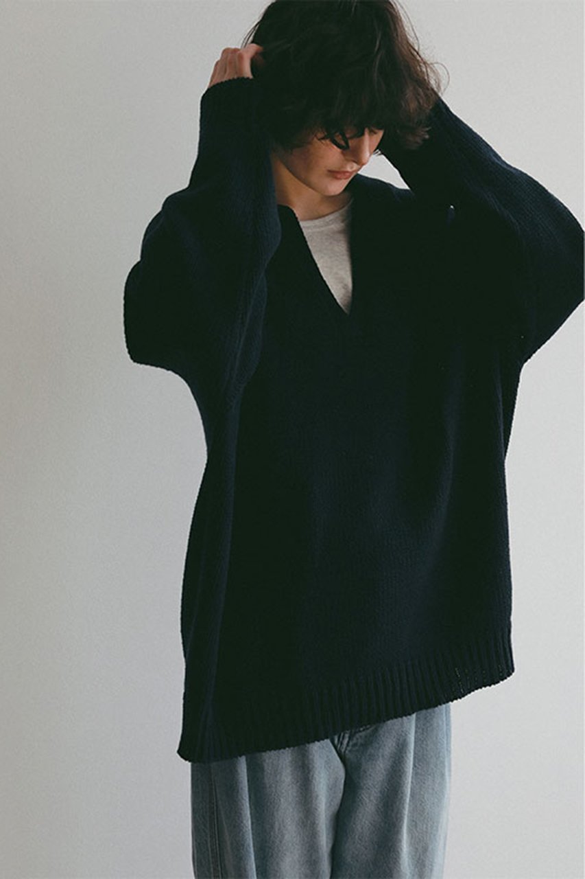 【エトレトウキョウ/ETRE TOKYO】のオーバーサイズスキッパーニットプルオーバー 人気、トレンドファッション・服の通販 founy(ファニー) 　ファッション　Fashion　レディースファッション　Fashion for Women　トップス・カットソー　Cut & Sew Tops　ニット　Knit Tops & Sweaters　カジュアルプルオーバー・ニットトップス　Pullovers & Knit Tops / Casual Pullovers　おすすめ　Recommended / Our Picks　アクリル　Acrylic Material　シンプル　Simple, Minimal　タートルネック　Turtleneck, High Neck　バランス　Balance, Style Balance　フォルム　Silhouette, Form　リラックス　Relax, Relaxed Fit　ロング　Long, Long-Length　新作・新入荷　New Arrivals / New In　other-2|ID: prp329100004865048 ipo3291000000036211084