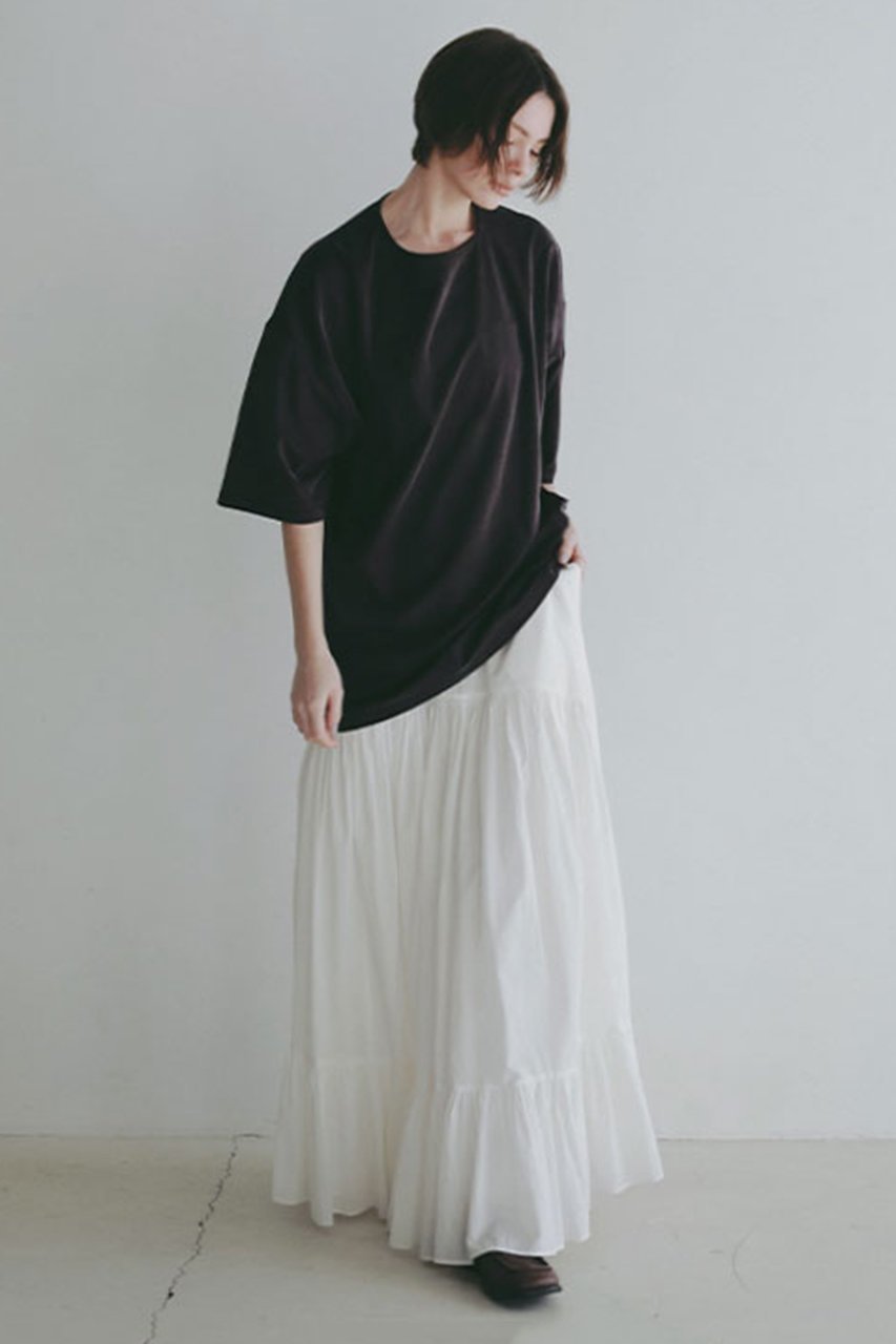 【エトレトウキョウ/ETRE TOKYO】のキュプラジャージオーバーサイズTee 人気、トレンドファッション・服の通販 founy(ファニー) 　ファッション　Fashion　レディースファッション　Fashion for Women　トップス・カットソー　Cut & Sew Tops　シャツ・ブラウス・オフィスカジュアル　Elegant Blouses & Button-Ups　ロングTシャツ・Tシャツ　Longline T-Shirts & Tees　カットソー・ベーシックTシャツ　Cut-and-Sewn Tops / Stretch Tees & Basics　カットソー　Cut and Sewn Top　キュプラ　Cupro, Eco Fabric　ショルダー　Shoulder, Shoulder Strap　ショート　Short, Short Length　シンプル　Simple, Minimal　スリーブ　Sleeve, Long Sleeve / Short Sleeve　ドロップ　Drop Shoulder, Dropped Style　バランス　Balance, Style Balance　フォルム　Silhouette, Form　リラックス　Relax, Relaxed Fit　ヴィンテージ　Vintage Style　エレガント 上品　Elegant　新作・新入荷　New Arrivals / New In　other-4|ID: prp329100004865050 ipo3291000000036211116