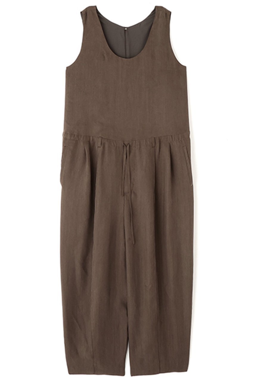 【エトレトウキョウ/ETRE TOKYO】のクルーネックキュプラタンクオールインワン 人気、トレンドファッション・服の通販 founy(ファニー) 　ファッション　Fashion　レディースファッション　Fashion for Women　パンツ　Pants & Trousers　キュプラ　Cupro, Eco Fabric　センター　Center, Center Line　タンク　Tank Top, Sleeveless Top　なめらか　Smooth, Silky Texture　バランス　Balance, Style Balance　フォルム　Silhouette, Form　ブラウジング　Blouson Silhouette, Cinched Waist　ボトム　Bottoms, Lower Wear　新作・新入荷　New Arrivals / New In　other-8|ID: prp329100004865052 ipo3291000000036211136