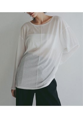 【エトレトウキョウ/ETRE TOKYO】のセンターピンタックシアーロンTee 人気、トレンドファッション・服の通販 founy(ファニー) ファッション Fashion レディースファッション Fashion for Women トップス・カットソー Cut & Sew Tops シャツ・ブラウス・オフィスカジュアル Elegant Blouses & Button-Ups ロングTシャツ・Tシャツ Longline T-Shirts & Tees カットソー・ベーシックTシャツ Cut-and-Sewn Tops / Stretch Tees & Basics スリーブ Sleeve, Long Sleeve / Short Sleeve ロング Long, Long-Length 夏 Summer 新作・新入荷 New Arrivals / New In 春 Spring S/S・春夏 SS, Spring/Summer, Warm Season |ID:prp329100004865055