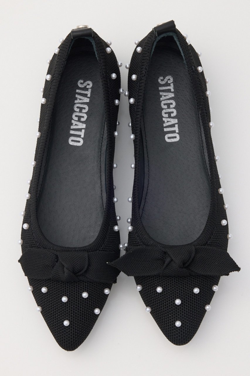 【スタッカート/STACCATO】のマーリーライトバレエシューズ 人気、トレンドファッション・服の通販 founy(ファニー) 　ファッション　Fashion　レディースファッション　Fashion for Women　クッション　Cushion, Throw Pillow　シューズ　Shoes, Footwear　バレエ　Ballet, Ballet Style　パール　Pearl, Pearl Accent　フィット　Fit, Slim Fit　フラット　Flat, Flat Shoes　リボン　Ribbon, Bow　新作・新入荷　New Arrivals / New In　軽量　Lightweight, Ultra Light　 other-1|ID: prp329100004865074 ipo3291000000036211279