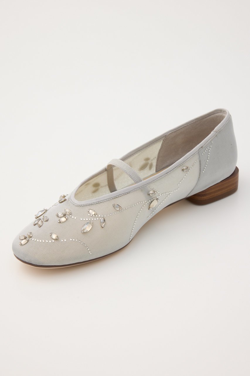 【スタッカート/STACCATO】のエンブロイドメッシュフラット 人気、トレンドファッション・服の通販 founy(ファニー) 　ファッション　Fashion　レディースファッション　Fashion for Women　ウッド　Wooden Design　シューズ　Shoes, Footwear　スクエア　Square, Square Shape　ストーン　Stone, Gem-Like　ダイヤモンド　Diamond, Brilliant Cut　ビジュー　Bijou, Jewel-like Accent　フラット　Flat, Flat Shoes　メッシュ　Mesh, Net Fabric　モチーフ　Motif, Design Theme　新作・新入荷　New Arrivals / New In　other-7|ID: prp329100004865079 ipo3291000000036211316