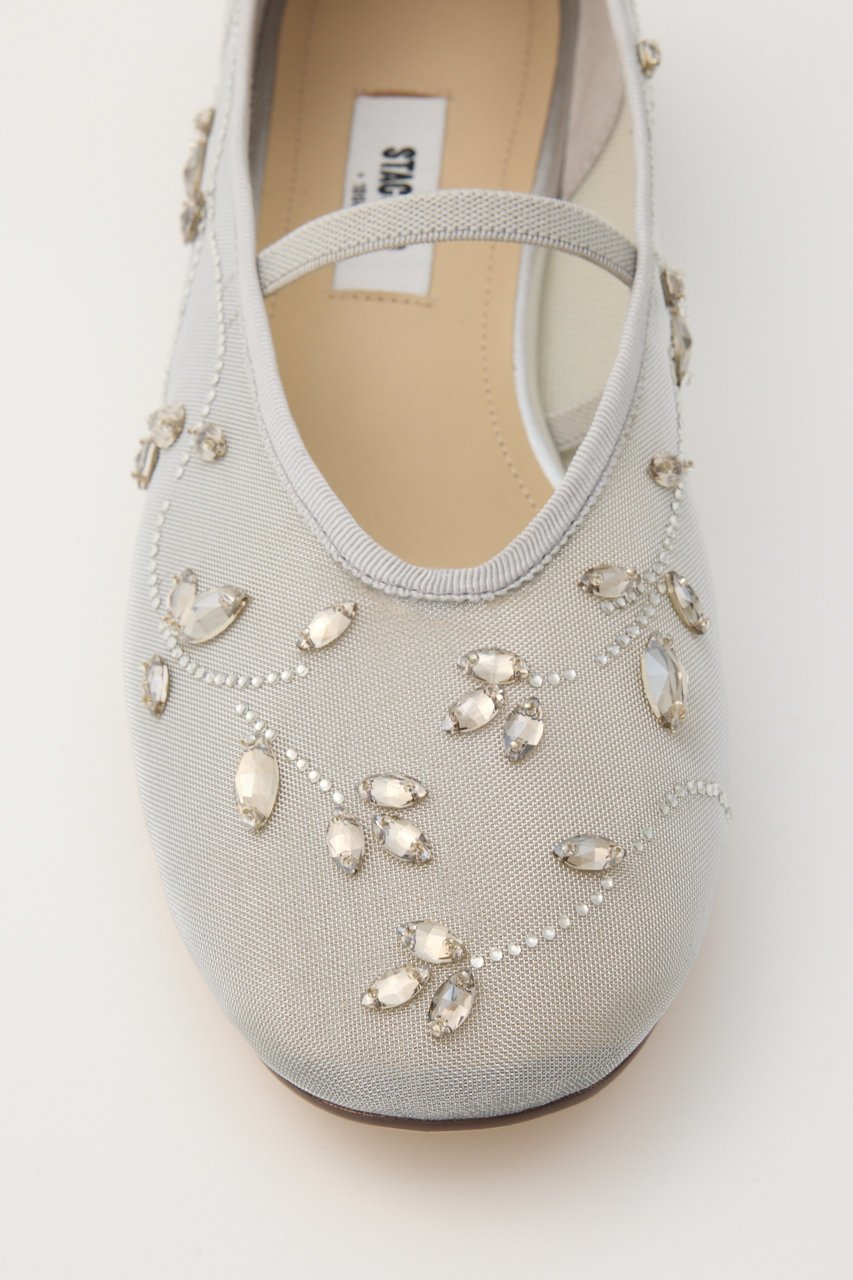 【スタッカート/STACCATO】のエンブロイドメッシュフラット 人気、トレンドファッション・服の通販 founy(ファニー) 　ファッション　Fashion　レディースファッション　Fashion for Women　ウッド　Wooden Design　シューズ　Shoes, Footwear　スクエア　Square, Square Shape　ストーン　Stone, Gem-Like　ダイヤモンド　Diamond, Brilliant Cut　ビジュー　Bijou, Jewel-like Accent　フラット　Flat, Flat Shoes　メッシュ　Mesh, Net Fabric　モチーフ　Motif, Design Theme　新作・新入荷　New Arrivals / New In　other-8|ID: prp329100004865079 ipo3291000000036211317