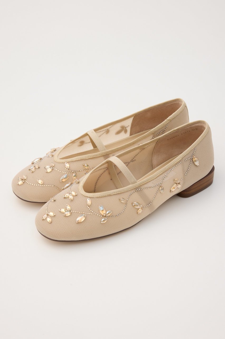 【スタッカート/STACCATO】のエンブロイドメッシュフラット 人気、トレンドファッション・服の通販 founy(ファニー) 　ファッション　Fashion　レディースファッション　Fashion for Women　ウッド　Wooden Design　シューズ　Shoes, Footwear　スクエア　Square, Square Shape　ストーン　Stone, Gem-Like　ダイヤモンド　Diamond, Brilliant Cut　ビジュー　Bijou, Jewel-like Accent　フラット　Flat, Flat Shoes　メッシュ　Mesh, Net Fabric　モチーフ　Motif, Design Theme　other-2|ID: prp329100004865079 ipo3291000000036839177