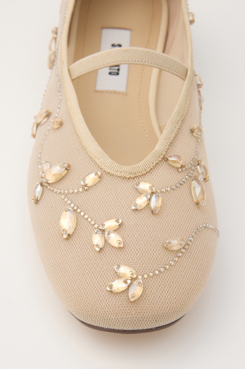 【スタッカート/STACCATO】のエンブロイドメッシュフラット 人気、トレンドファッション・服の通販 founy(ファニー) 　ファッション　Fashion　レディースファッション　Fashion for Women　ウッド　Wooden Design　シューズ　Shoes, Footwear　スクエア　Square, Square Shape　ストーン　Stone, Gem-Like　ダイヤモンド　Diamond, Brilliant Cut　ビジュー　Bijou, Jewel-like Accent　フラット　Flat, Flat Shoes　メッシュ　Mesh, Net Fabric　モチーフ　Motif, Design Theme　other-8|ID: prp329100004865079 ipo3291000000036839188