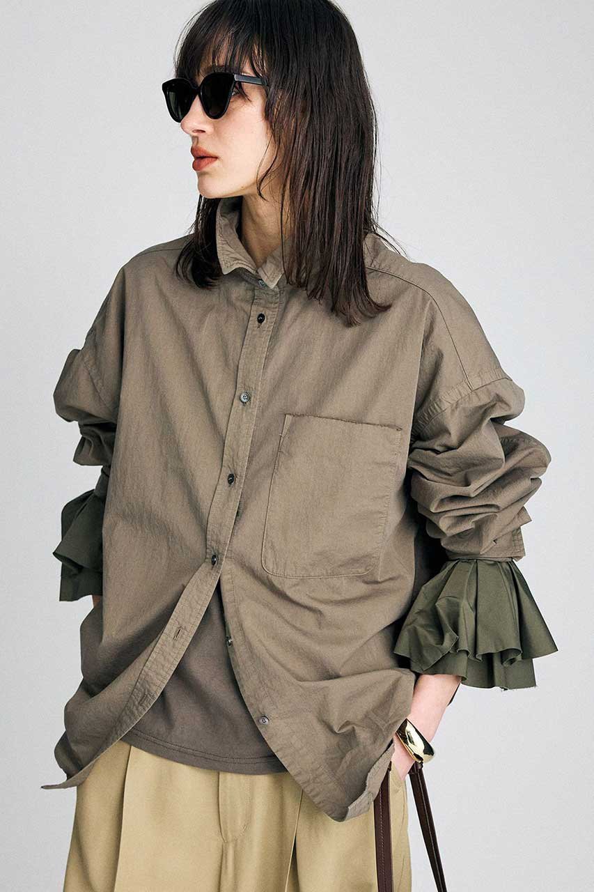 【ブリル/BRILL】のパーフェクトシャツ インテリア・キッズ・メンズ・レディースファッション・服の通販 founy(ファニー) 　ファッション　Fashion　レディースファッション　Fashion for Women　トップス・カットソー　Cut & Sew Tops　シャツ・ブラウス・オフィスカジュアル　Elegant Blouses & Button-Ups　2026年　2026　サテン　Satin, Glossy Fabric　スリーブ　Sleeve, Long Sleeve / Short Sleeve　ロング　Long, Long-Length　ワイヤー　Wire, Wired Bra　今季　This Season, Current Season　夏　Summer　定番　Standard, Basic Item　春　Spring　S/S・春夏　SS, Spring/Summer, Warm Season　カーキ|ID: prp329100004865081 ipo3291000000036211322