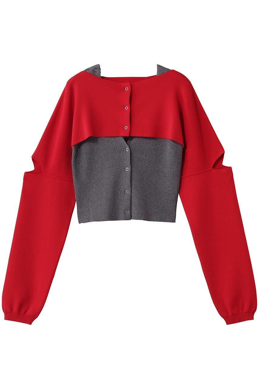 【プランク プロジェクト/PRANK PROJECT】のマルチウェイニット インテリア・キッズ・メンズ・レディースファッション・服の通販 founy(ファニー) 　ファッション　Fashion　レディースファッション　Fashion for Women　トップス・カットソー　Cut & Sew Tops　ニット　Knit Tops & Sweaters　カジュアルプルオーバー・ニットトップス　Pullovers & Knit Tops / Casual Pullovers　2026年　2026　アシンメトリー　Asymmetrical Style　ベスト　Vest, Waistcoat　ボレロ　Bolero, Short Cardigan　ロング　Long, Long-Length　夏　Summer　春　Spring　S/S・春夏　SS, Spring/Summer, Warm Season　RED(レッド)|ID: prp329100004865083 ipo3291000000036211341