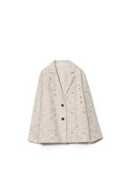 【プリスティン/PRISTINE】のフラワーエンブジャケット グレー|ID: prp329100004865085 ipo3291000000036211356