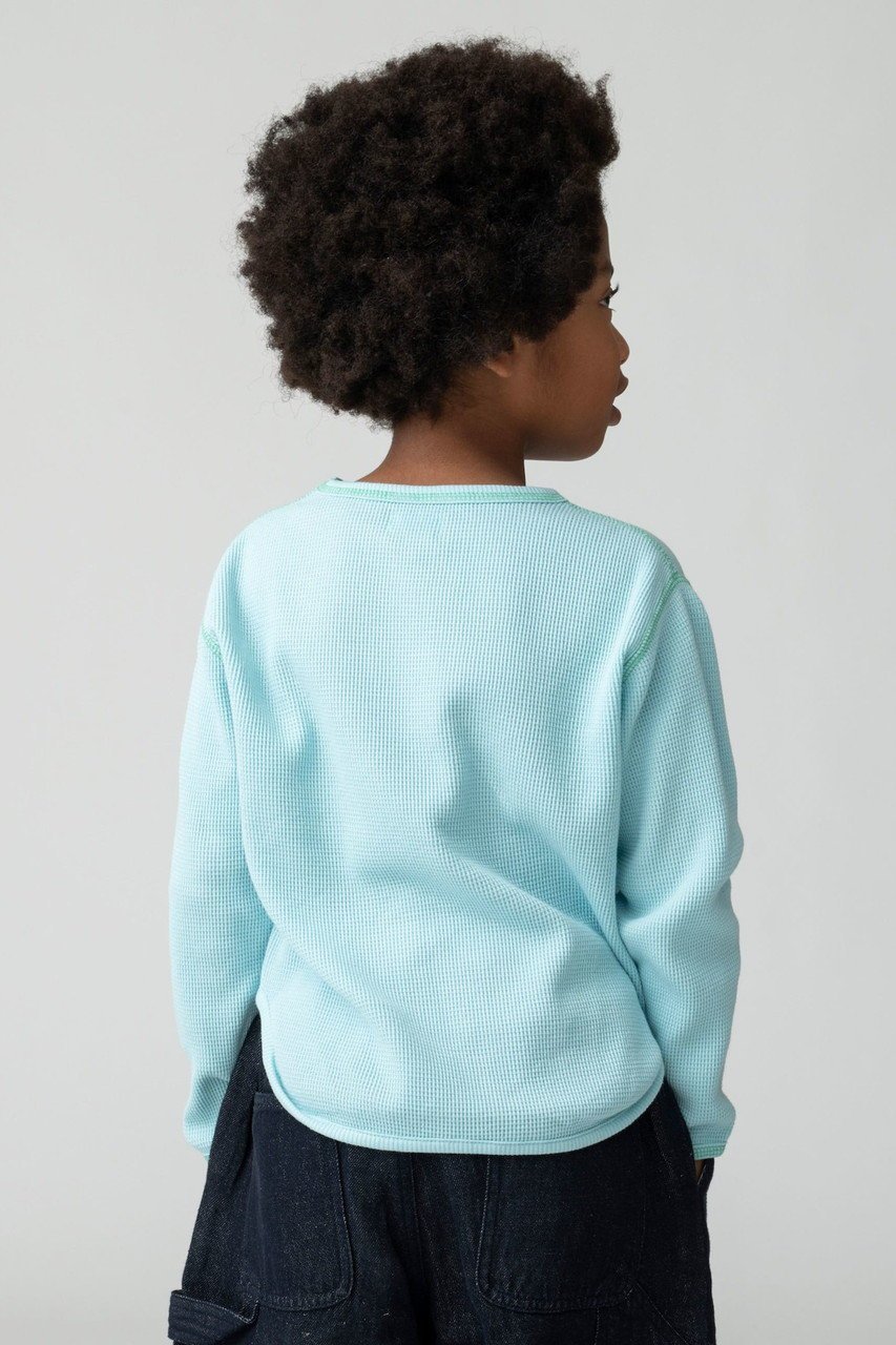 【その他のブランド/Other】の【KIDS】ワッフル ロングスリーブTシャツ 人気、トレンドファッション・服の通販 founy(ファニー) 　ファッション　Fashion　キッズファッション　Fashion for Kids　トップス・カットソー　Cut & Sew Tops　2026年　2026　スリーブ　Sleeve, Long Sleeve / Short Sleeve　ロング　Long, Long-Length　ワッフル　Waffle, Waffle Knit　夏　Summer　春　Spring　S/S・春夏　SS, Spring/Summer, Warm Season　other-4|ID: prp329100004865115 ipo3291000000036211568