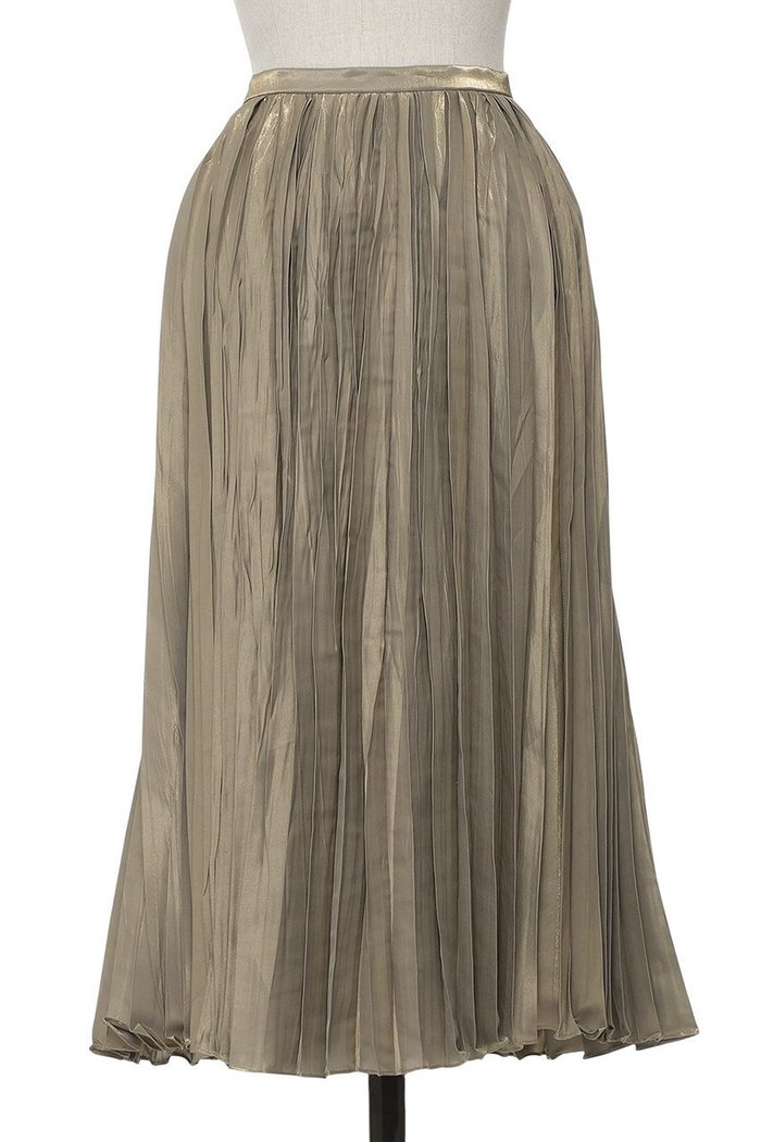【オブリオ/AUBRIOT】のメタリックツイルプリーツスカート インテリア・キッズ・メンズ・レディースファッション・服の通販 founy(ファニー) https://founy.com/ ファッション Fashion レディースファッション Fashion for Women スカート Skirts プリーツスカート / 上品フェミニンスタイル Pleated Skirts ロングスカート Long Skirts / Maxi & Midi Skirts 2026年 2026 イタリア Italy エレガント 上品 Elegant ジャカード／ジャガード Jacquard, Woven Pattern プリーツ Pleats, Pleated メタル Metal, Metal Parts モダン Modern, Contemporary ラグジュアリー Luxury, Elegant ロング Long, Long-Length 夏 Summer 春 Spring S/S・春夏 SS, Spring/Summer, Warm Season |ID: prp329100004865144 ipo3291000000036211747