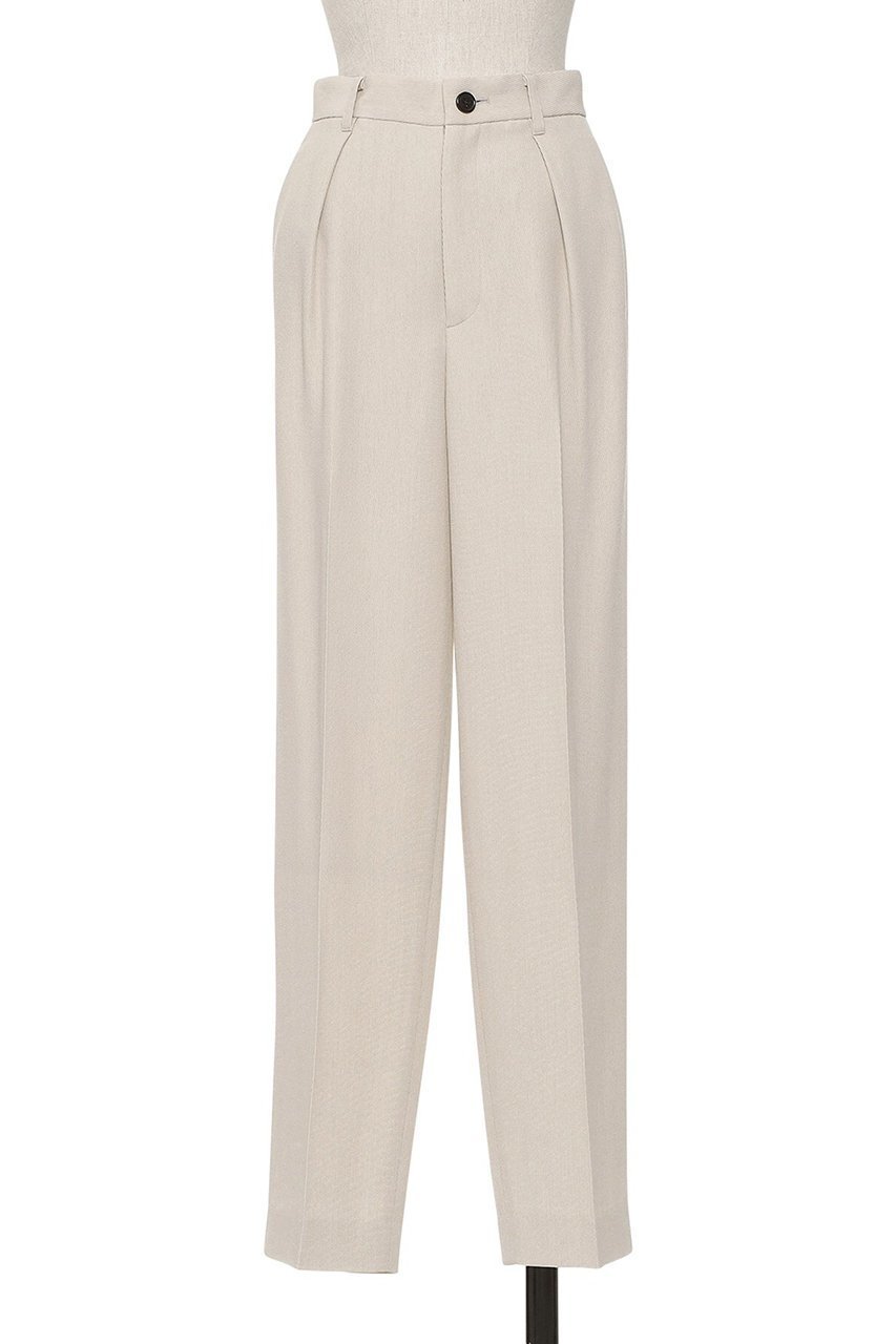 【オブリオ/AUBRIOT】のリッチドライトリコチンテーパードパンツ インテリア・キッズ・メンズ・レディースファッション・服の通販 founy(ファニー) 　ファッション　Fashion　レディースファッション　Fashion for Women　パンツ　Pants & Trousers　2026年　2026　とろみ　Fluid, Flowy Fabric　なめらか　Smooth, Silky Texture　イタリア　Italy　ドレープ　Drape, Draping Fabric　フォルム　Silhouette, Form　プリーツ　Pleats, Pleated　ボトム　Bottoms, Lower Wear　ラグジュアリー　Luxury, Elegant　夏　Summer　春　Spring　S/S・春夏　SS, Spring/Summer, Warm Season　ライトベージュ|ID: prp329100004865148 ipo3291000000036211780