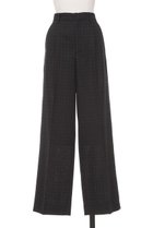 【オブリオ/AUBRIOT】のネップツイードギンガムワイドパンツ ネイビー|ID: prp329100004865150 ipo3291000000036211806