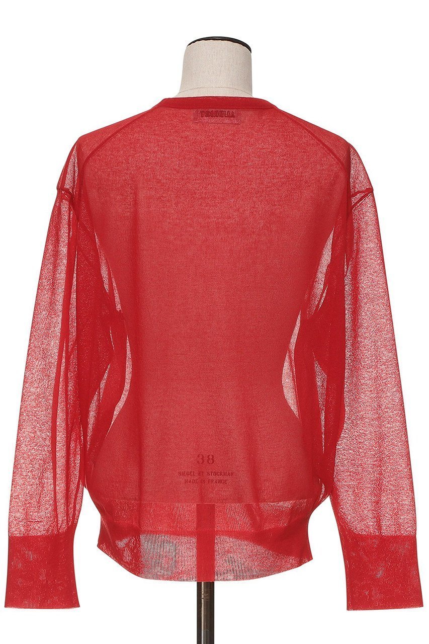 【オブリオ/AUBRIOT】のロージーコットンエステルVネックニット 人気、トレンドファッション・服の通販 founy(ファニー) ファッション Fashion レディースファッション Fashion for Women トップス・カットソー Cut & Sew Tops ニット Knit Tops & Sweaters カジュアルプルオーバー・ニットトップス Pullovers & Knit Tops / Casual Pullovers Vネックトップス V-Neck Tops / V-Cut Neckline Shirts フォルム Silhouette, Form ボーダー Border, Stripe モダン Modern, Contemporary other-3|ID: prp329100004865163 ipo3291000000036211910